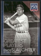 2019 Topps #GP-42 Enos Slaughter 150 Years of Baseball Greatest Players Blue