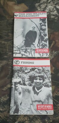 Fish & Wildlife Management Boy Scouts Of America Merit Badge Series Booklet Lot