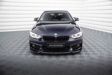 Front Ansatz V.1 für BMW 4er Gran Coupe M-Paket F36 schwarz Spoilerlippe Schwert
