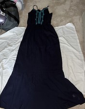 Gap Navy Blue Women  s Small Gauze Long Flowing Dress NWT B 