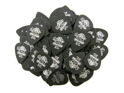 Dunlop Guitar Picks 72 Pack Tortex Pitch Black Standard .88mm 488R.88