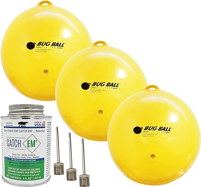 Gnat Ball Starter kit - Gnats, House Fly, No-See-Um, Aphids Yellow 