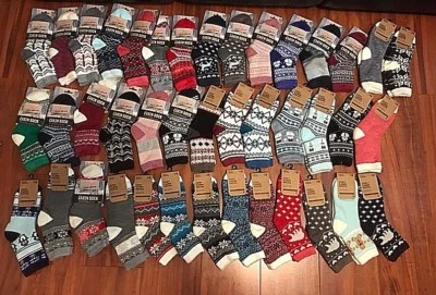 BNWTS Women's Field & Stream - Yaktrax cabin socks COZY SUPER WARM OSFM