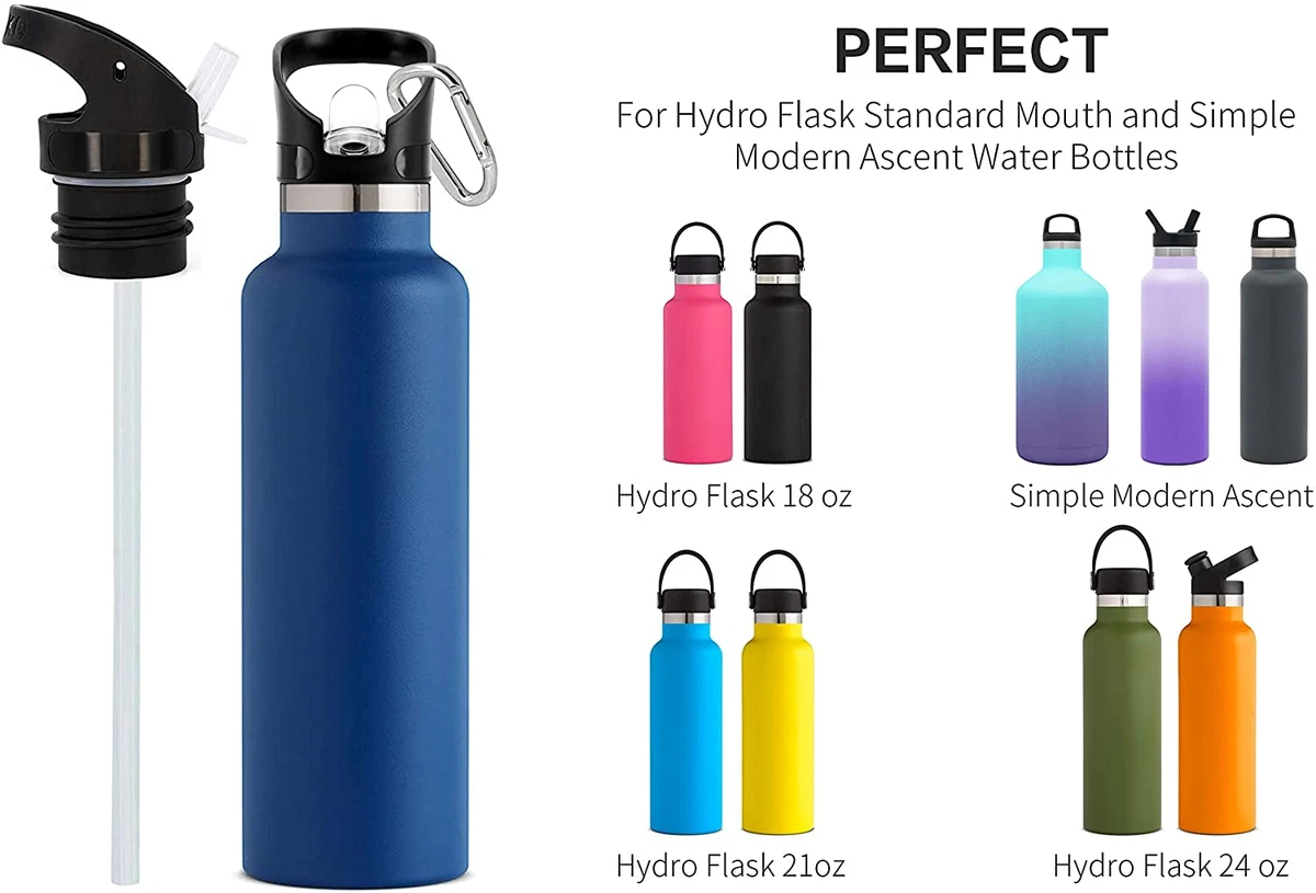 Water Bottle Replacement Lid, Hydroflask Lid Straw 21 Oz