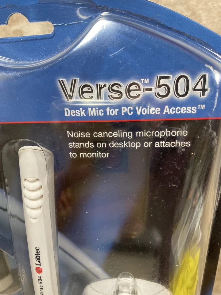 Labtec Verse-504 Desk Mic For PC Voice Access, NIB,Chat,Video Conference,Gaming  - Image 4 of 4