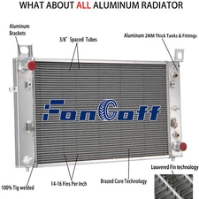 Fit1999-2013 GMC Sierra Suburban Tahoe Yukon Chevy Silverado Aluminum Radiator