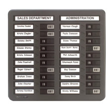 Indesign In / Out Board / 20 Names / Grey WPIT20I New + Free 24h Delivery