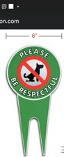 Yard Sign "Please Be Respectful" No Dog Poop, Aluninum Weather Fade Resistant