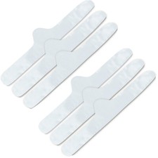 More of Me to Love Cotton  Bamboo Bra Liner 6-Pack, White, Absorbs Sweat