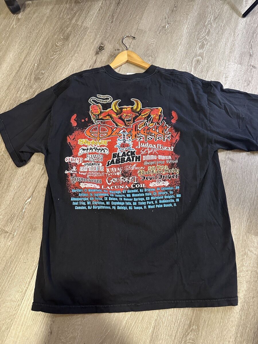 Vintage OZZFEST 2004 Ozzy Black Sabbath Tour T-shirt Size Vintage OZZFEST 2004 Ozzy Black Sabbath Tour T-shirt Size