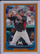 Jose Reyes 2012 Bowman Orange Base Parallel #'d /250 Border Paper Marlins