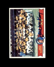 Jack McKeon Signed Original 1979 Topps Team Oakland Athletics Autograph