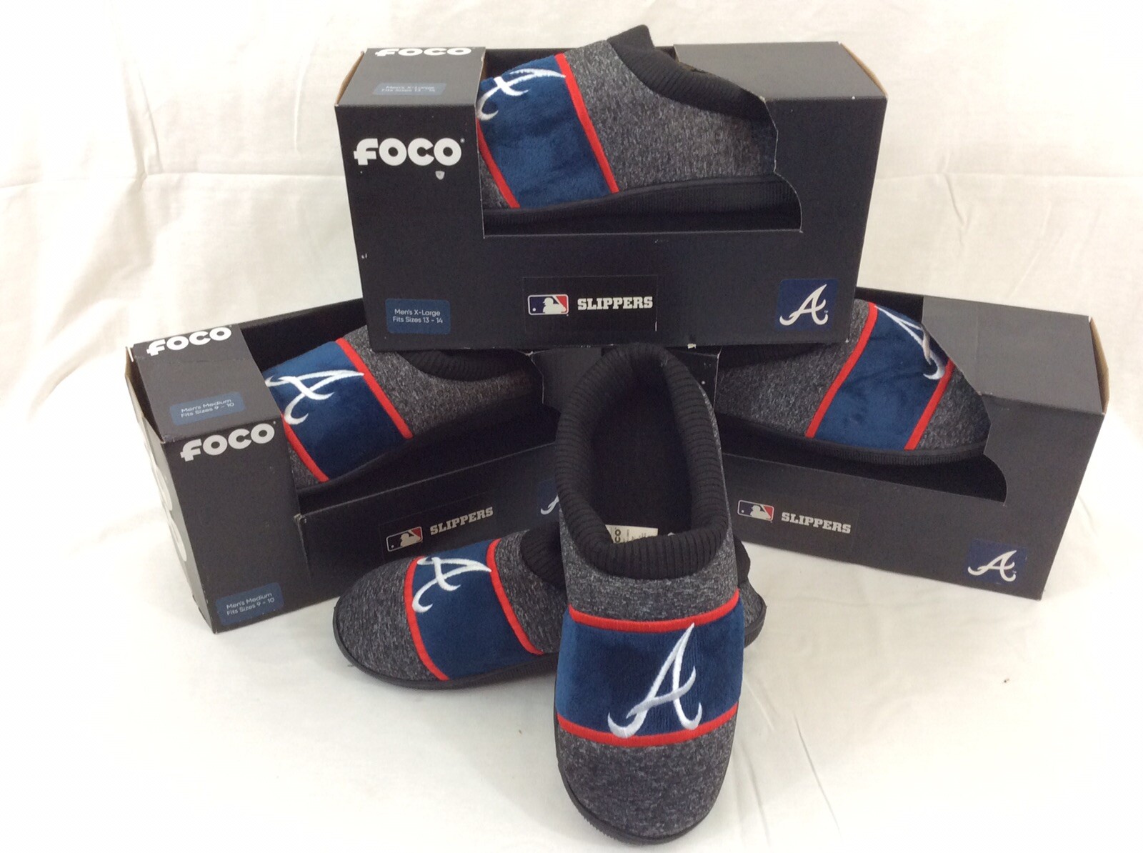 SAOLA Pantofole uomo Atlanta Braves logo suola coppa di FOCO