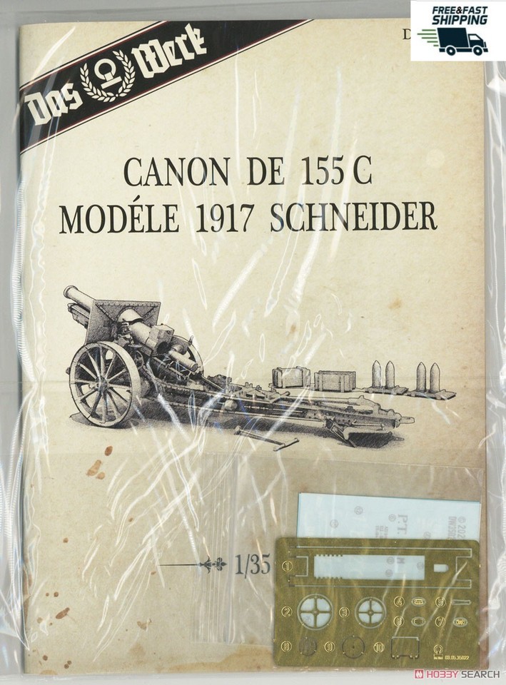 Maquette Plastique 1/35 French Schneider 155mm Howitzer C17S - DAS WERK DW35022 - WWII