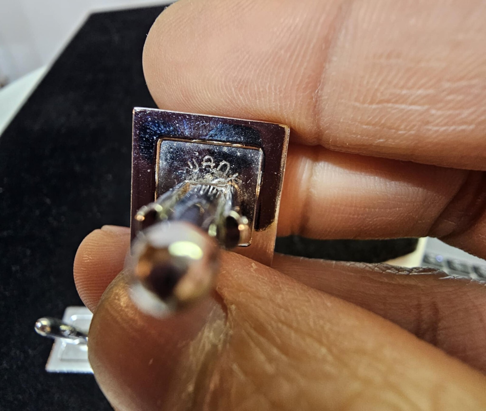 Letter C Monogram Initial Swank Pewter/Silvertone… - image 5