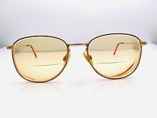 Vintage Aristar 6309 Brown Gold Metal Oval Sunglasses FRAMES ONLY