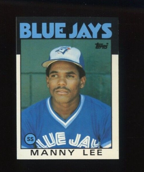 1986 TOPPS TIFFANY #23 MANNY LEE ROOKIE RC TORONTO BLUE JAYS