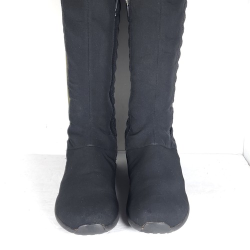 Patagonia Women's Fiona US8,5 Black PrimaLoft Quilted SideZip Tall Winter Boots - Picture 5 of 16