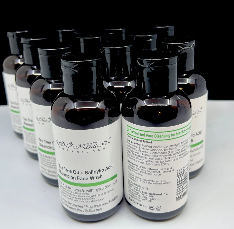 Skin Nutrition Botanicals масло чайного дерева + салициловая кислота для умывания лица 4 унц AHA и BHA - Изображение 3 из 4
