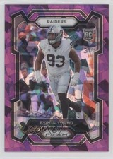 2023 Panini Prizm Rookies Purple Ice Prizm 72/225 Byron Young #355 19cq