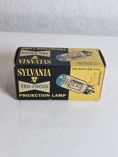 Vintage NOS Sylvania BEH Tru-Focus Blue Top Projector Lamp Bulb - 150W 120V T10