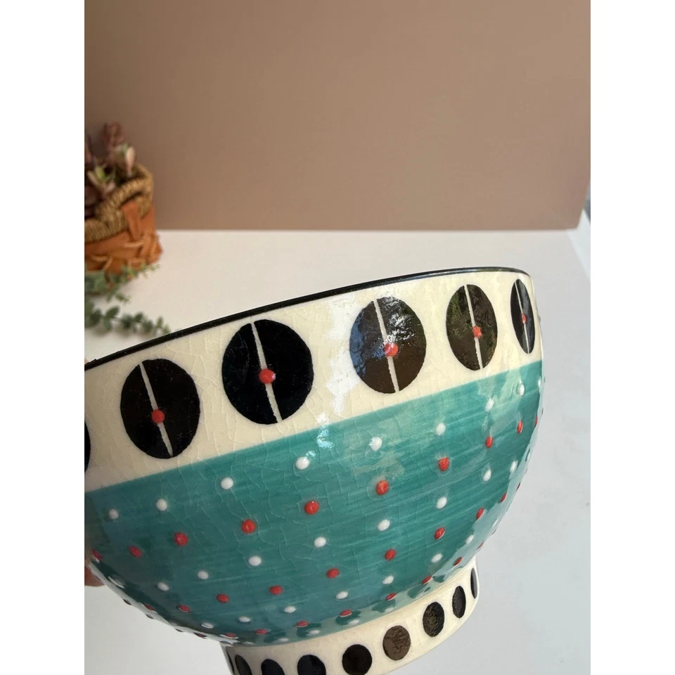 Чаша West Elm Potters Workshop | сине-черная пятнистая глазурь | миска для супа из хлопьев - Изображение 4 из 4