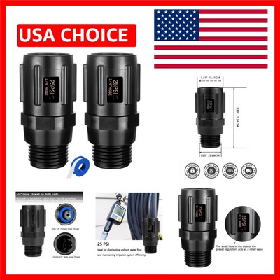 #ad #ad Heavy Duty 25 PSI Pressure Regulator Set for Reliable Drip Irrigation Solutions $15.73
