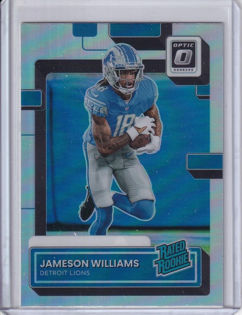 2022 Donruss Optic Rated Rookies Preview Holo #308 Jameson Williams RR