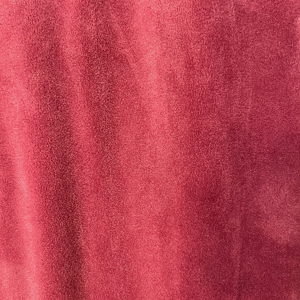 Joggers Nicole Miller de terciopelo rojo oscuro/granate para mujer talla M Foto 4 de 4