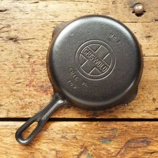 Rarish GRISWOLD Cast Iron SKILLET Frying Pan # 3 MEDIUM BLOCK LOGO - Ironspoon