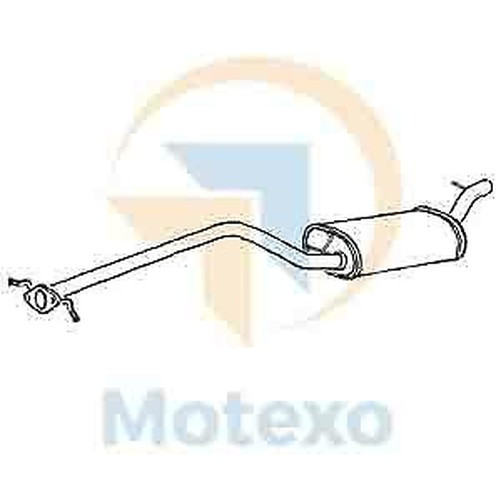 Klarius FE791W Auspuff Mittelbox FüR Focus 1.8 00-04-image