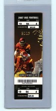 College Football Ticket 2007 USC Trojans 10/6 Stanford Cardinal Big Comeback