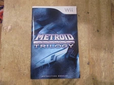 Metroid Prime Trilogy nintendo Wii Manuel Only