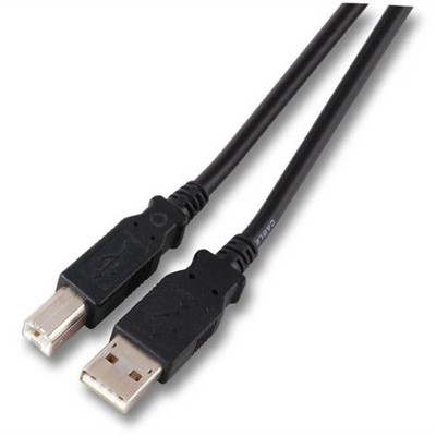 USB 2.0 Anschlusskabel Classic USB A Stecker auf USB B Stecker grau | schwarz 0,
