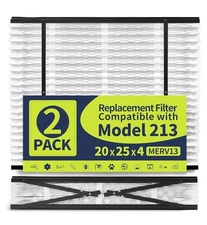 2 Pk Compatible AprilAire 213 Replacement Filter MERV 13 Air Filter Not For 1213