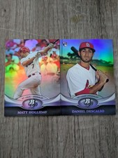 Free Shipping 2011 Bowman Platinum St. Louis Cardinals set of 2 Holiday, Deacals