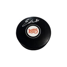 ELMER SODERBLOM Signed Detroit Red Wings Centennial Puck