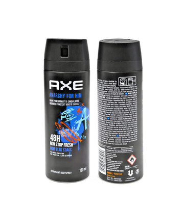 AXE Anarchy For Him Body Spray 150ML (2 Pack) 48H Fresh Deodorant Pomegranate