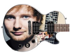 Ed Sheeran Signed Custom Graphics Gibson Epiphone Guitar ACOA