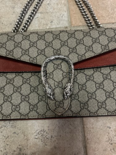 Gucci Dionysus Tasche Medium Segeltuch Logo Rot Leder - Bild 3 von 10