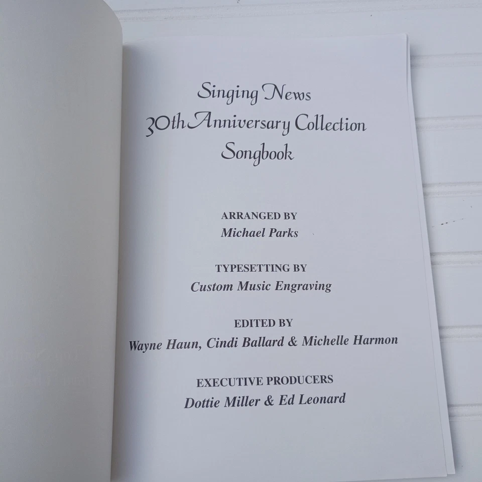 Singing News 30th Anniversary Songbook Paperback 1999 Southern Gospel 29 Songs - Image 3 of 4
