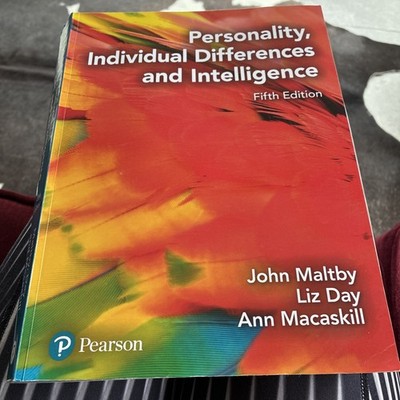 Personality, Individual Differences and Intelligence by John Maltby  5th Edition