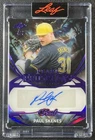 PAUL SKENES 2025 LEAF PEARL MULTI-SPORT #P-PS1 PROSPECT PURPLE SPECTRUM AUTO 4/7