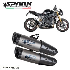 TRIUMPH SPEED TRIPLE 1200 RS ABS 2021-2024 Scarico SPARK GTR0104TOMC