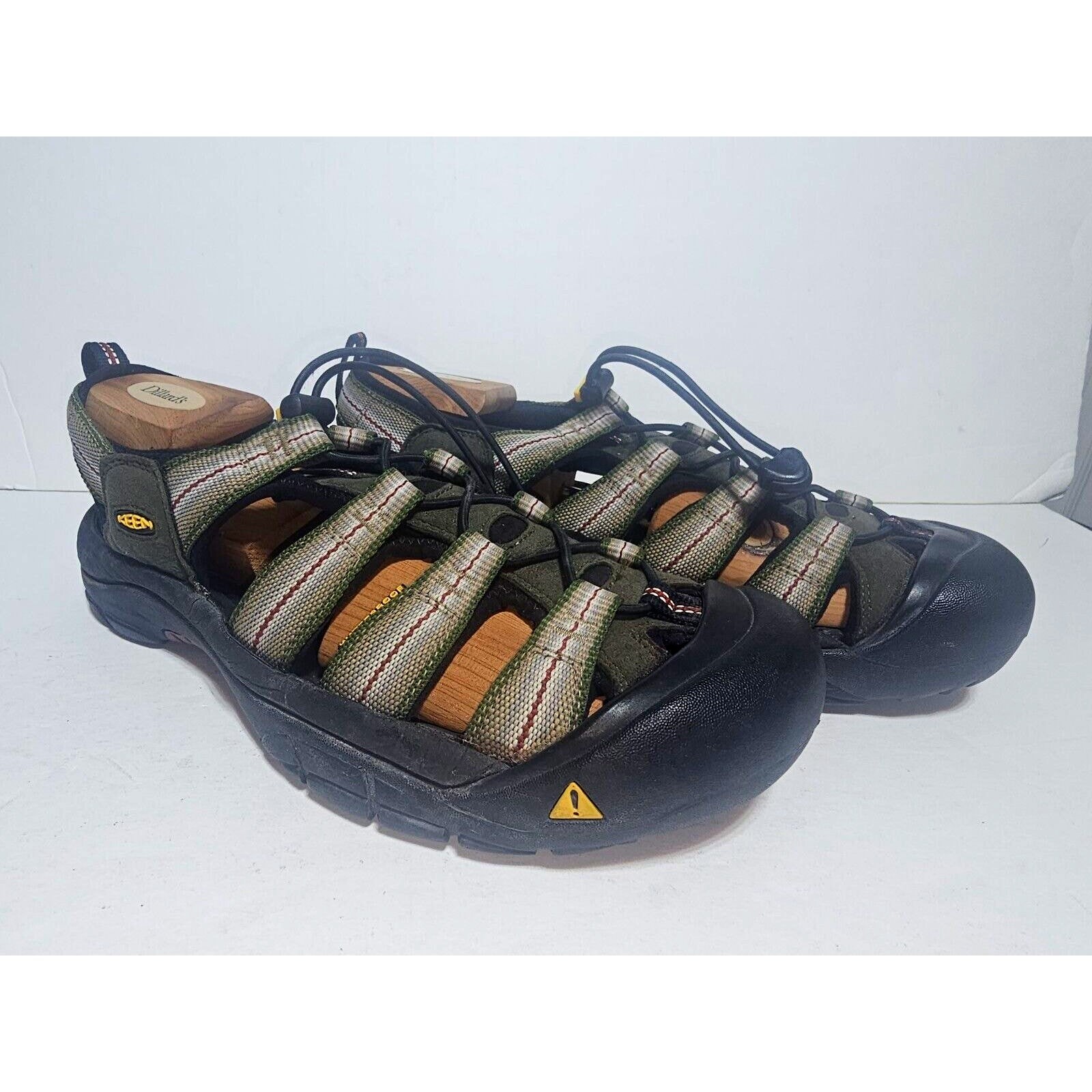 KEEN Newport Sandali Uomo 9M Nero Pelle Scarpe da Escursionismo Impermeabili