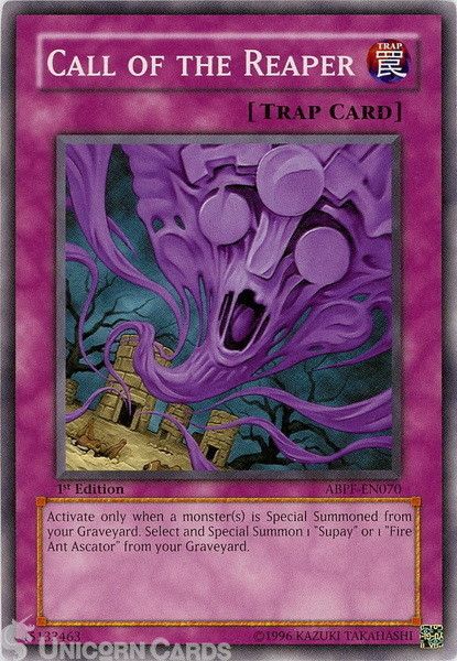 ABPF-EN070 Call of the Reaper Common 1st Edition Mint Yu-Gi-Oh! Card