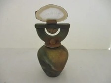 Helene Fielder Raku ceramic vessel with agate topper. Signed