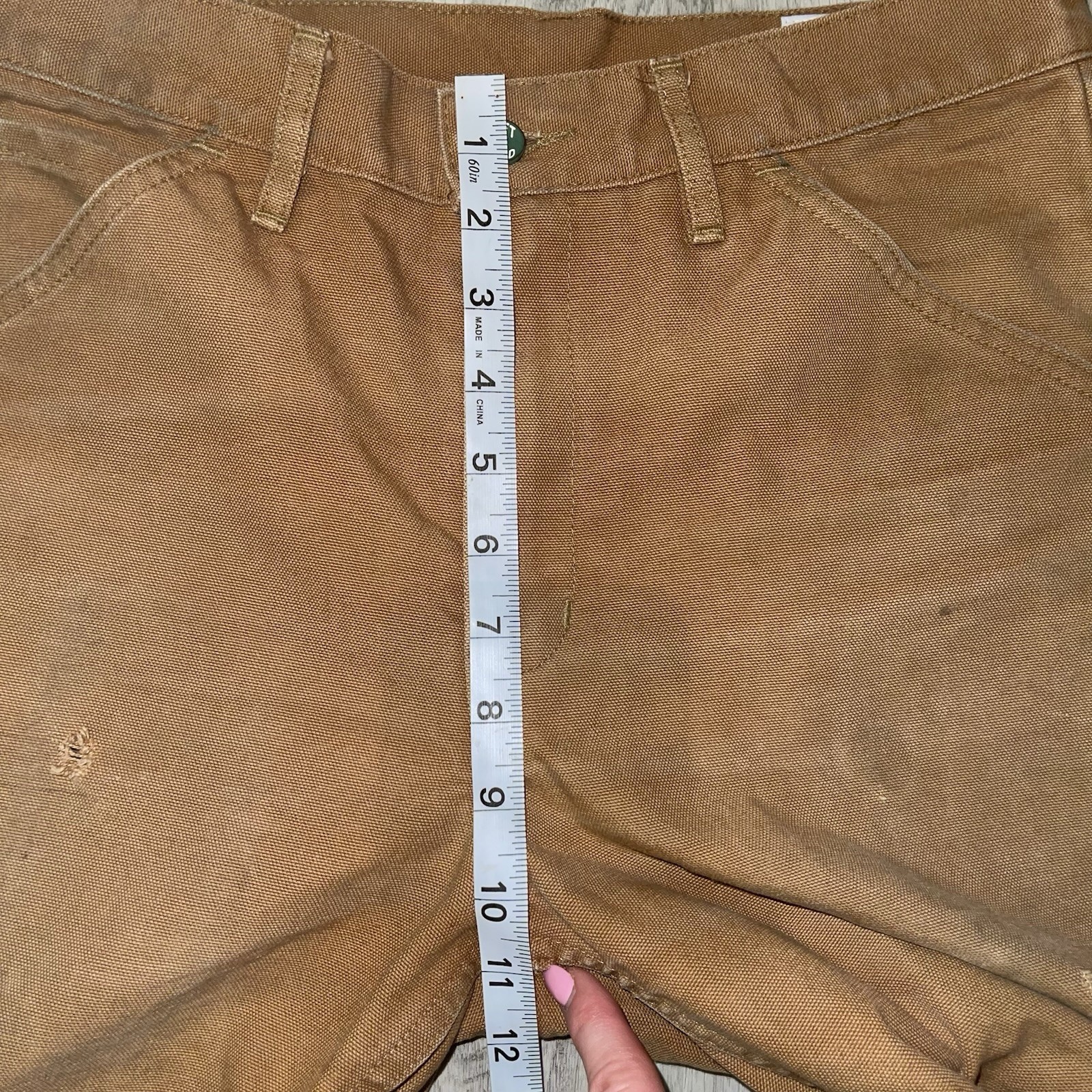 Left Field Pants Mens 30x29 Khaki Mount Vernon Mills Duck Canvas Twill Work USA