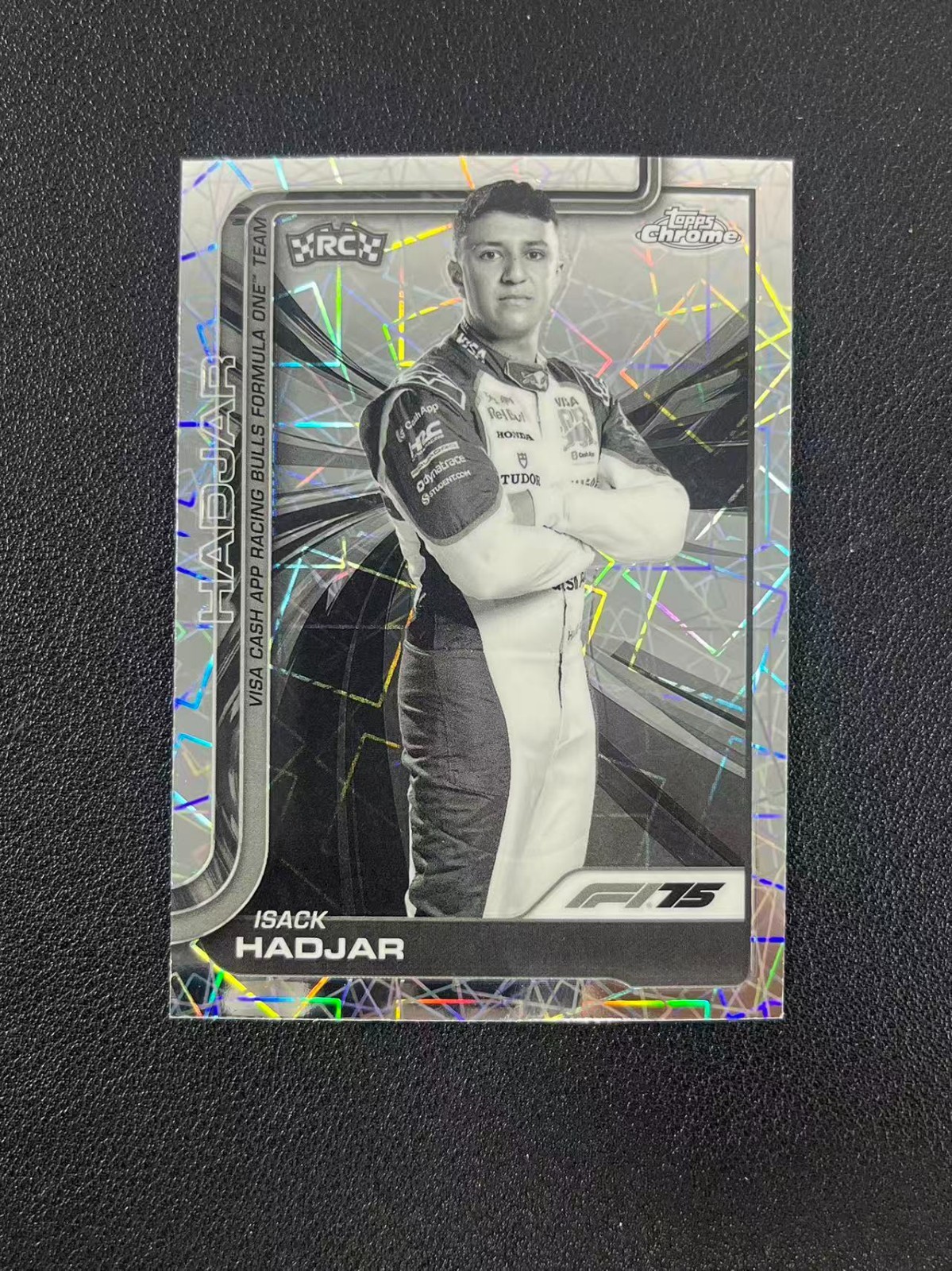 2025 Topps Chrome F1 Isack Hadjar RC Laser Portrait #12 CXY