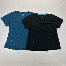 Carhartt Force Scrub Top lot of 2 Unisex Size XL Modern Fit Short Sleeve Medic